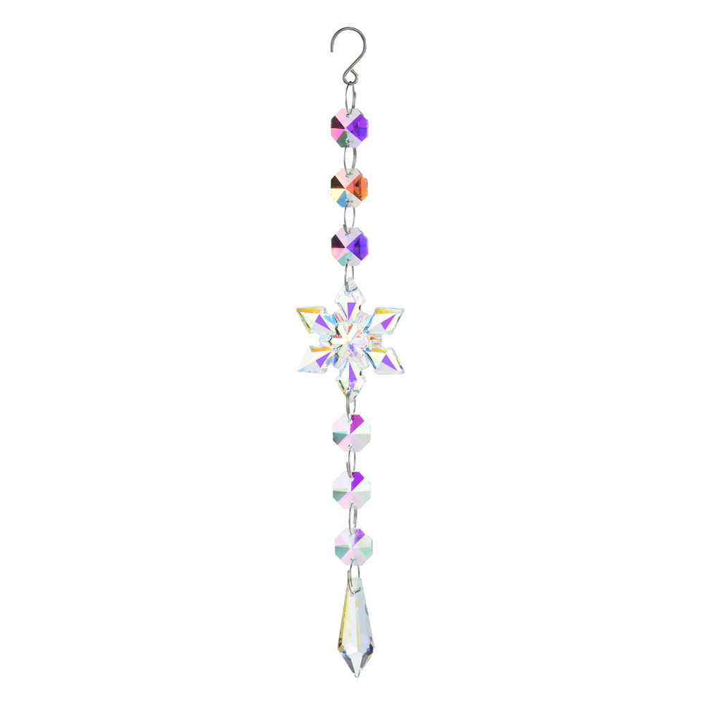 Navidad copo de nieve-perlas puntiagudas 24cm/20g