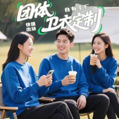 工作服卫衣定制印logo圆领薄款纯棉秋冬长袖加绒团体聚会班服外套