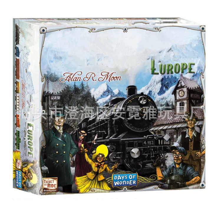 Cross Border English Ticket Tour English Card Game American Version Railway Ticket English Card Game