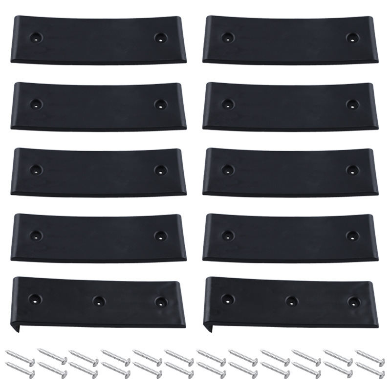 Boat Supplies 3/ 10inch Marine Trailer Sliders 10-Piece Set Black Tugboat Skateboard Suitable for Yachts and Boats
