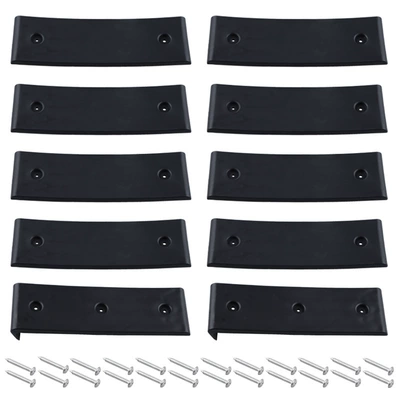 Boat Supplies 3/ 10inch Marine Trailer Sliders 10-Piece Set Black Tugboat Skateboard Suitable for Yachts and Boats (Avtomobil ehtiyat hissələri) - black