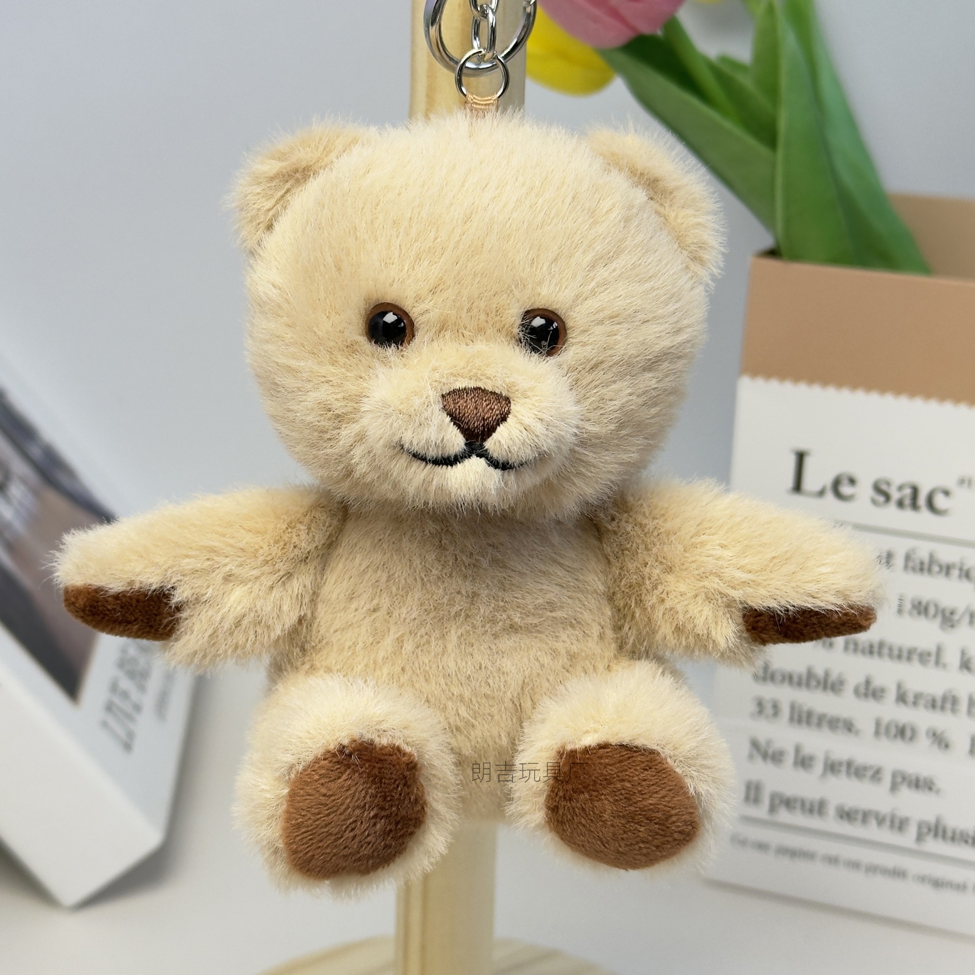 Teddy Bear Keychain Mochila Teddy Bear Doll Impresión nombre regalo de graduación logotipo de colgante imprimible