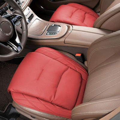 Seat cushion, seat cover – 2024 new car seat cushion main - two-sheets-in-the-front-row-volcanic-red-s-style-nappa-leather