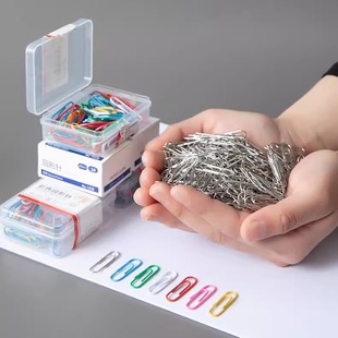 ✅ Colorful Paper Clips Office Supplies Paper Clips Large File Bookmarks Paper Clips Creative Stationery Stainless Steel Collection