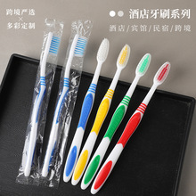 酒店一次性牙刷航空旅游便携式居家待客318软毛注胶牙刷厂家批发