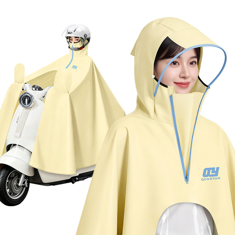 전연 전동차 오토바이 전신 우비 성인 남녀 PVC 방수 라이딩 우비 3XL~5XL