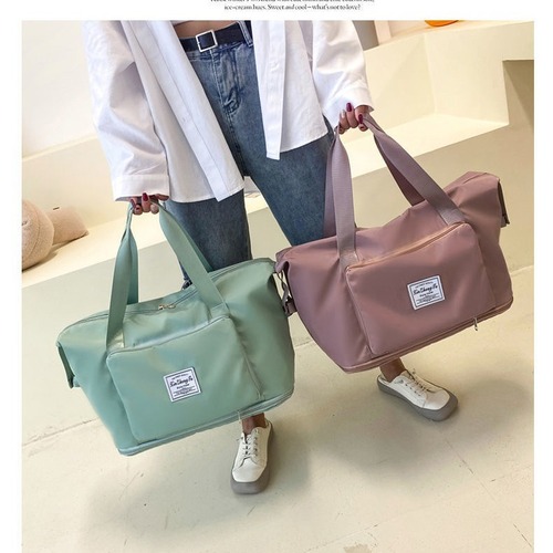 Travel bag women's foldable portable large capacity short-distance business trip luggage bag storage maternity bag swimming yoga fitness bag