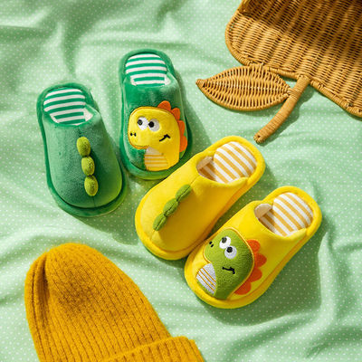 Cotton-padded shoes baby children Cotton slippers girl Child Parenting Home floor non-slip Plush keep warm Autumn and winter Men's Shoes