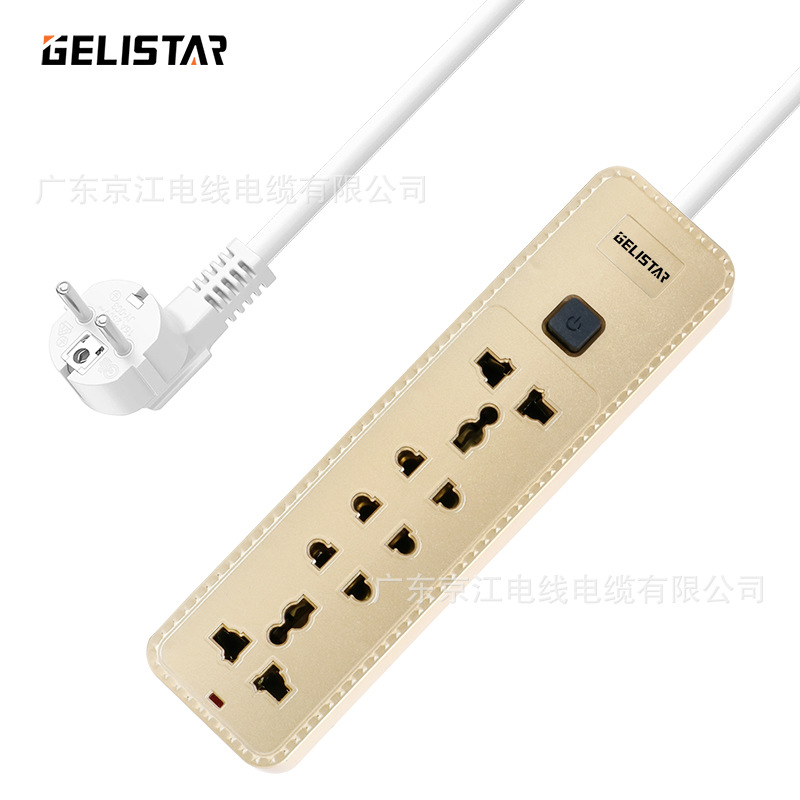 插座万能排插USB多用插线板欧规多插位面板 开关插排