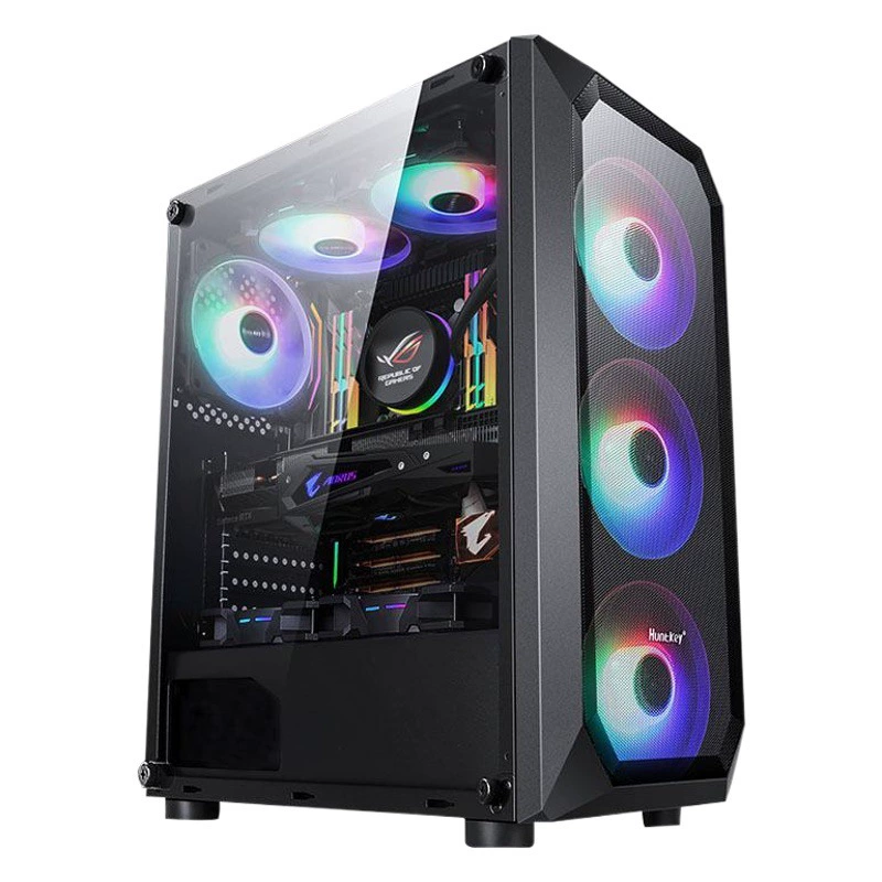 Dark Night Hunter 5 киберспортивный компьютерный корпус настольный боковой прозрачный игровой домашний пыленепроницаемый сетчатый кофейный чехол Hangjia с водяным охлаждением