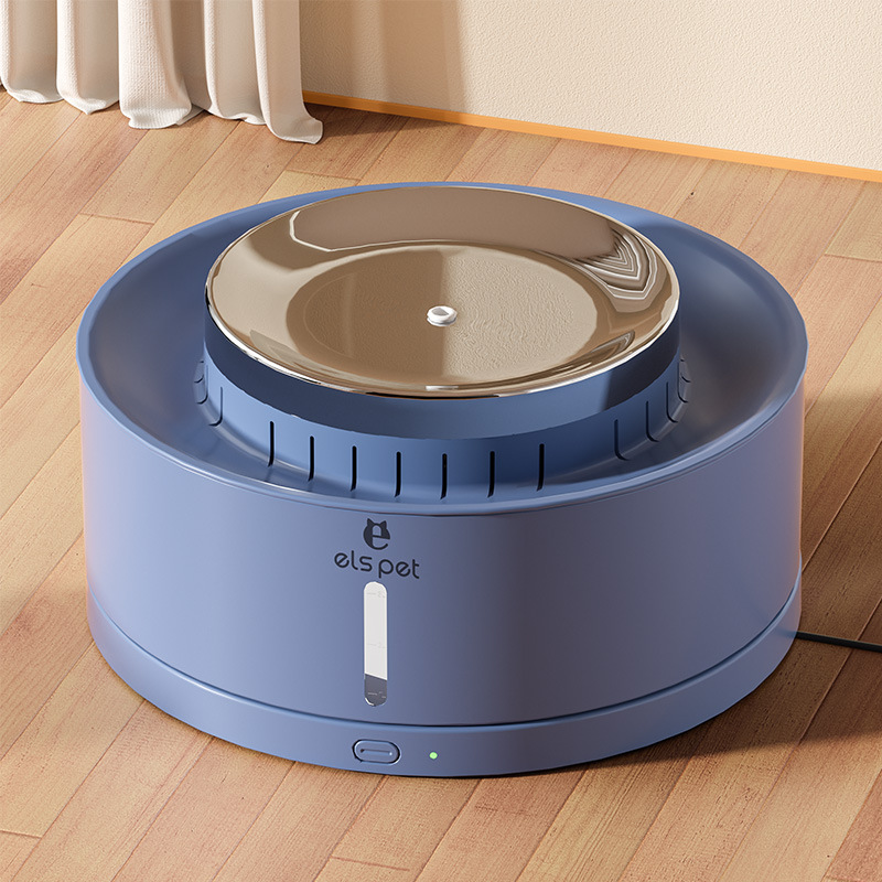 Nueva mascota de gran capacidad de acero inoxidable cake cat perro dispensador de agua automático dispensador de agua de circulación eléctrica