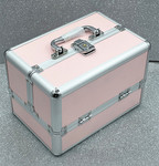 Дважды открытый алюминиевых сплавов портативный косметическая коробка составить инструментарий принт Вышивка косметическая коробка гвоздь коробка ствол составить ствол