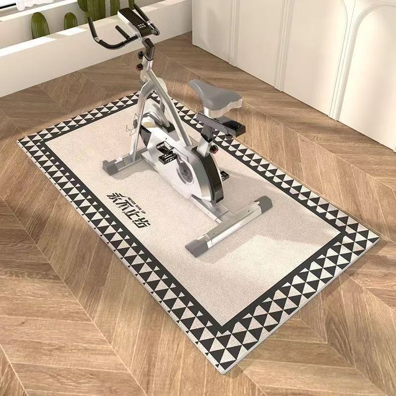 Dynamic Cycling Mat, Treadmill, Shock-Absorbing and Noise-Reducing Mat, Elliptical Machine, Indoor Fitness Exercise, Soundproof Carpet