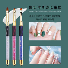 Nail art tools, rhinestone cat eye pen, colored pen with rhinestones, UV light therapy pen, nail art UV therapy set, 8 styles of nail painting