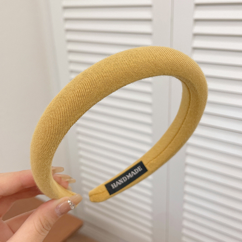 Brazo de cabello negro plegado para mujeres retro francés alto cráneo de borde ancho brazo de cabello de compresión para el cabello Bundle para el cabello fuera de la guarnición universal image 33
