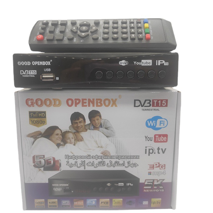 巴拿马哥伦比亚热销DVB-T2电视盒子地面波T2数字机顶盒支持WIFI
