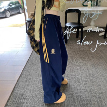 美式嘻哈裤子女装秋2025秋冬运动休闲裤女宽松阔腿裤显瘦裤