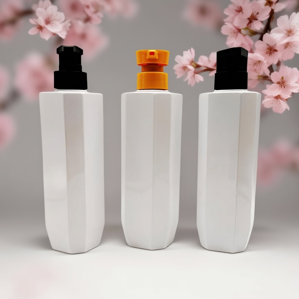 定制500ml异形方肩按压泵身体乳沐浴露洗发水护发素洗护清洁瓶