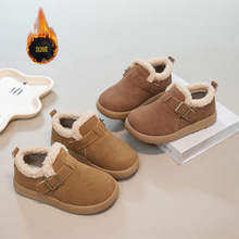 冬季新款女童棉鞋加绒防寒中小童儿童勃肯鞋复古软底宝宝二棉鞋男