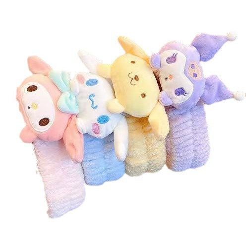 Ventas de nuevos productos niñas dibujos animados lindo Sanrio Yugui felpa Kulo lavado de cara niña diadema tocado