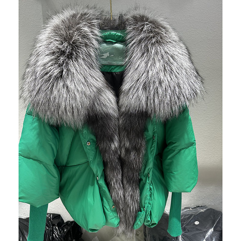 Women's Clothing hot selling winter new white duck down jacket niche design women's clothing short fur coat women_voghion.com