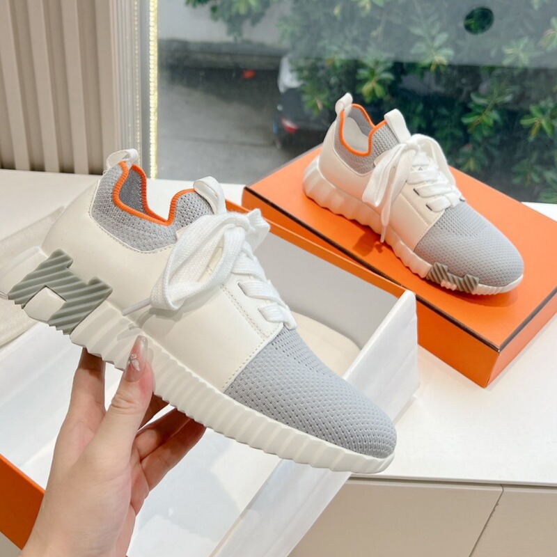 European Station Designer Bounce Sneakers Casual Shoes Women's White Shoes Thick-Soled Couple Shoes Running Shoes
