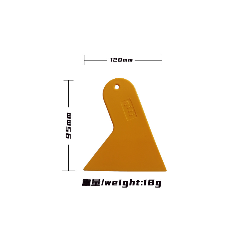 herramienta de adhesión de película de automóvil triangular en stock raspador duro resistente a altas temperaturas construcción de película de ventana para ventana de automóvil dura
