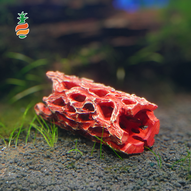 El comerciante empuja fuertemente la pecera de resina para el paisaje, el micropaisaje, el camarón Pipi, el camarón reptil, el pequeño camarón para evitar la casa, el punto es recto