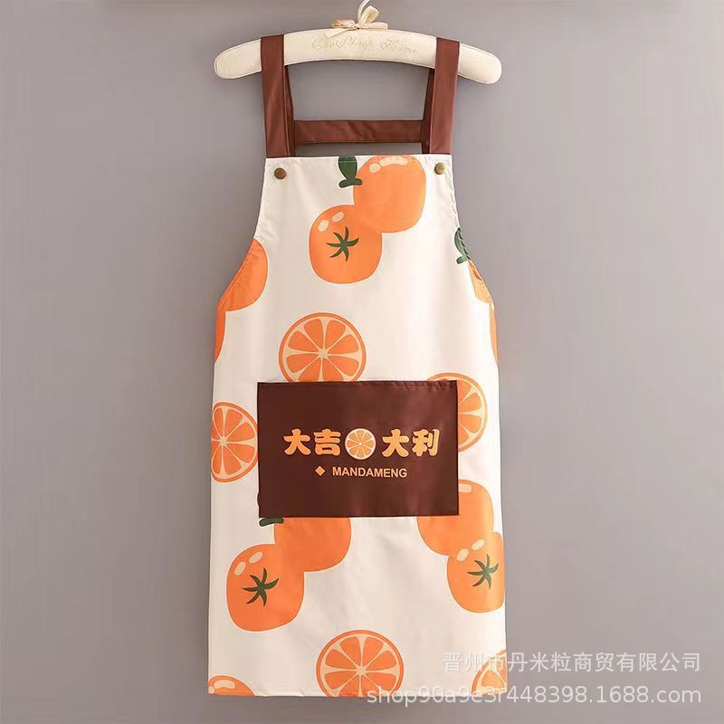 防水エプロン女性家庭用キッチン新型小清新ウエスト飲食専用韓国版作業服は男性の大人を決めることができます。|undefined