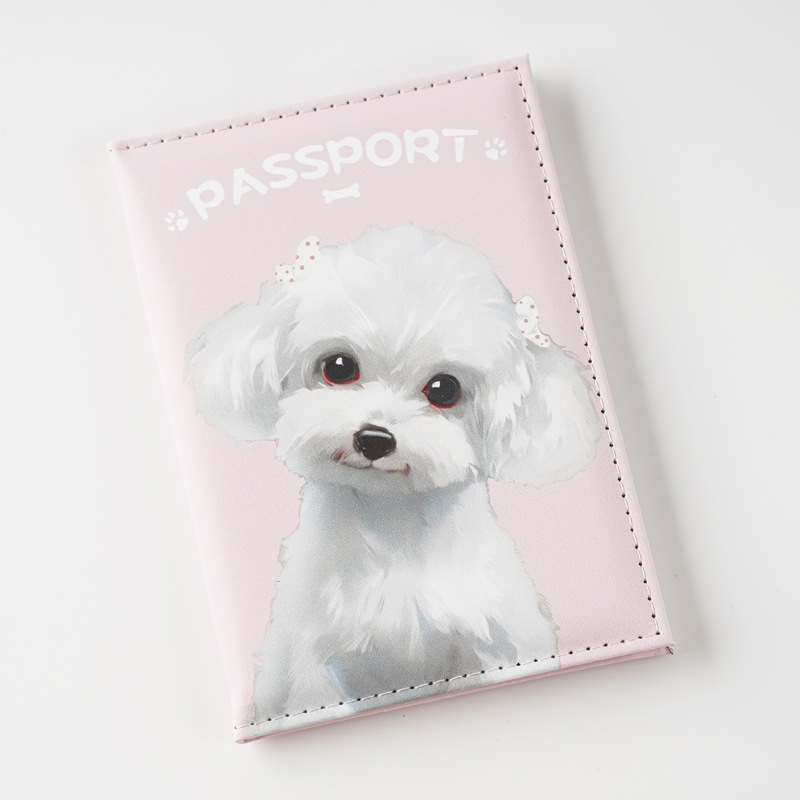 22g Weight Synthetic Leather Lining Material Open Closure Type / Strap Type passport holder Bags Type Travel Occasion Pu Leather Material Waterproof Function Dog, Cat Pattern All Seasons Season Unisex Gender Cute Style Square Shape Unisex Cute Dog Cat Pu Leather Waterproof Passport Holders 4