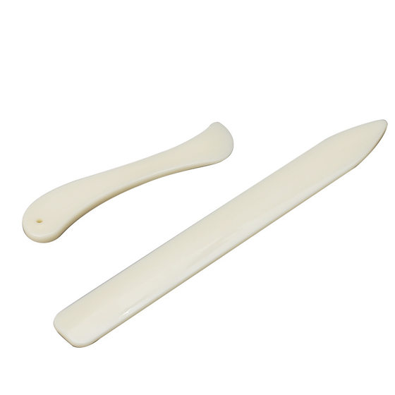Cream-like cow bone shaping bone shaping trimming device pressing line sealing DIY leather tool bone color origami knife
