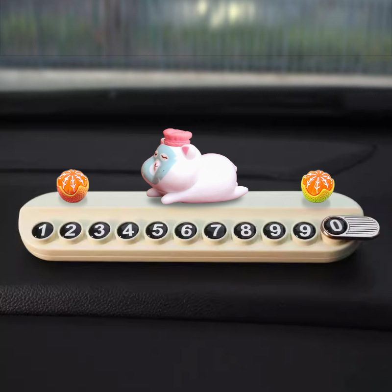Tarjeta de estacionamiento temporal para automóviles, dibujos animados, tarjeta de teléfono de movimiento de automóviles, número de teléfono móvil de automóvil creativo, tarjeta de movimiento de automóviles para mujeres
