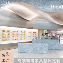 直销咖啡店展示架墙壁袋装咖啡豆陈列架定制礼品散装茶叶展示柜台