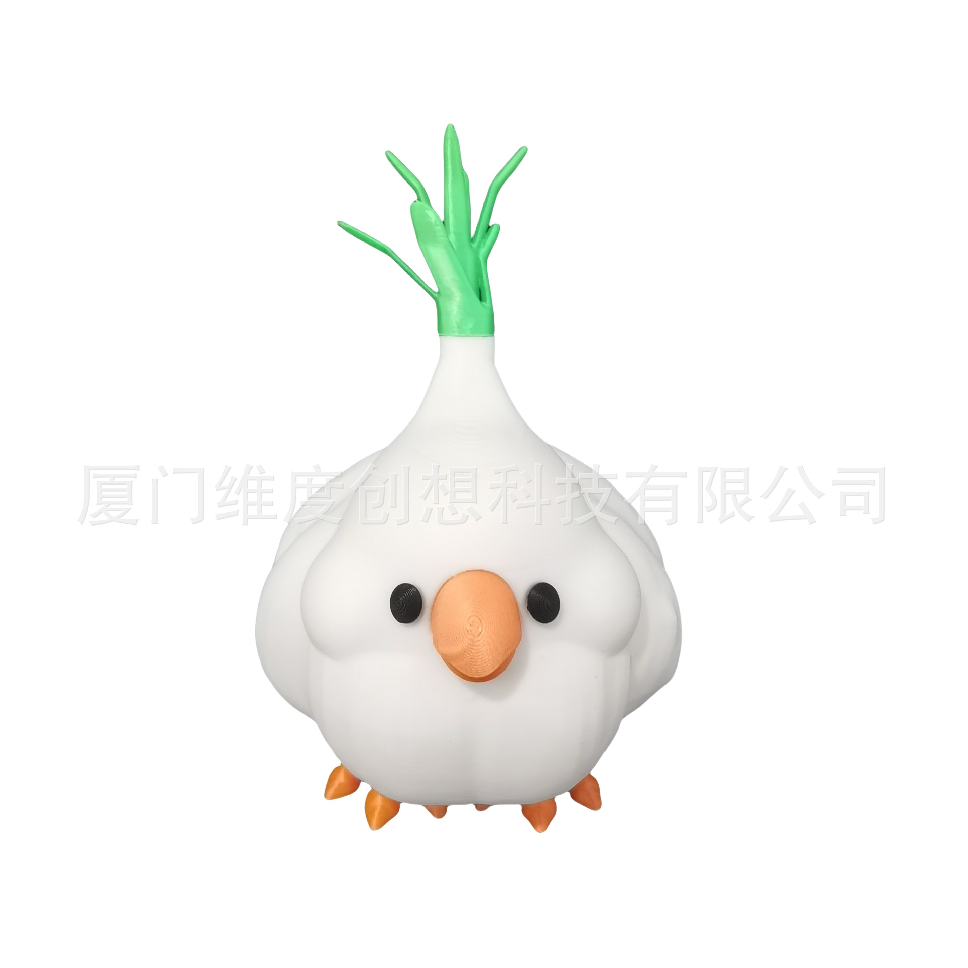 Juguetes de impresión 3D ajo pájaros adornos de escritorio encantadores regalos festivos puestos de venta artesanías de plástico creativas