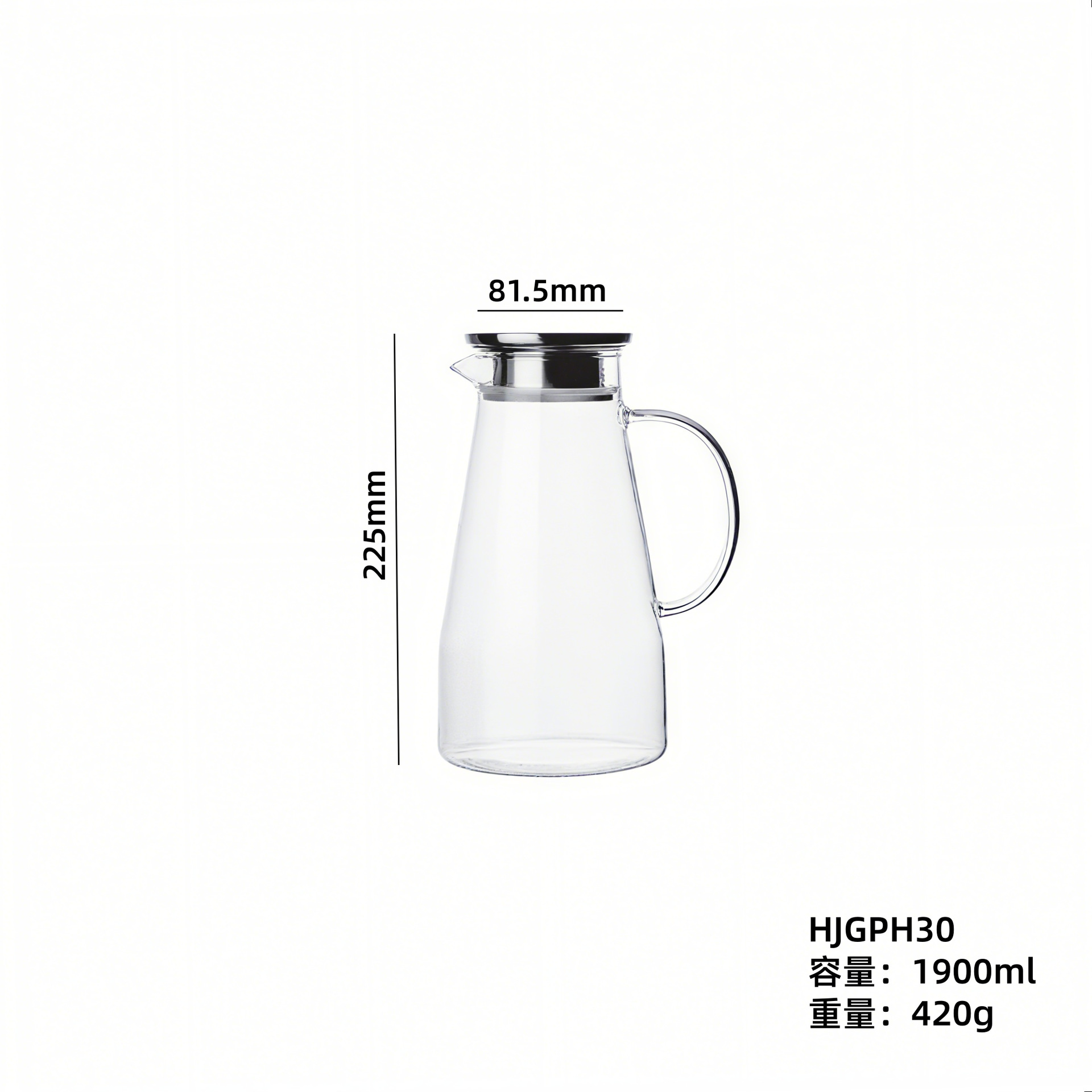 Hervidor de vidrio de alto silicio de silicio europeo tetera resistente al calor tetera de té tetera de agua fría tetera de bebida caliente tetera de jugo tetera doméstica tetera de té