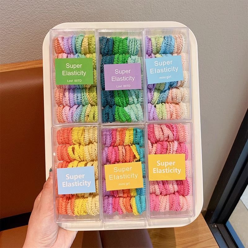 Correas para el cabello de los niños accesorios para el cabello de princesa de alto valor para las niñas pequeñas atar la cuerda para el cabello sin dañar la banda de goma del cabello nueva cuerda para la cabeza de color caramelo