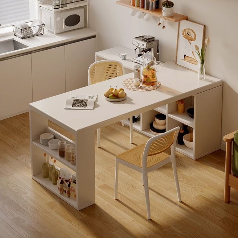 Island Table Small Apartment Living Room Dining Table Integrated Home Retractable Dining Table Kitchen Open 2025 New Bar Table