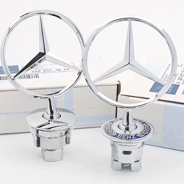 Mercedes-Benz E300L engine hood emblem, C180 modification, C200 original, E260 front hood emblem, suitable for S-Class