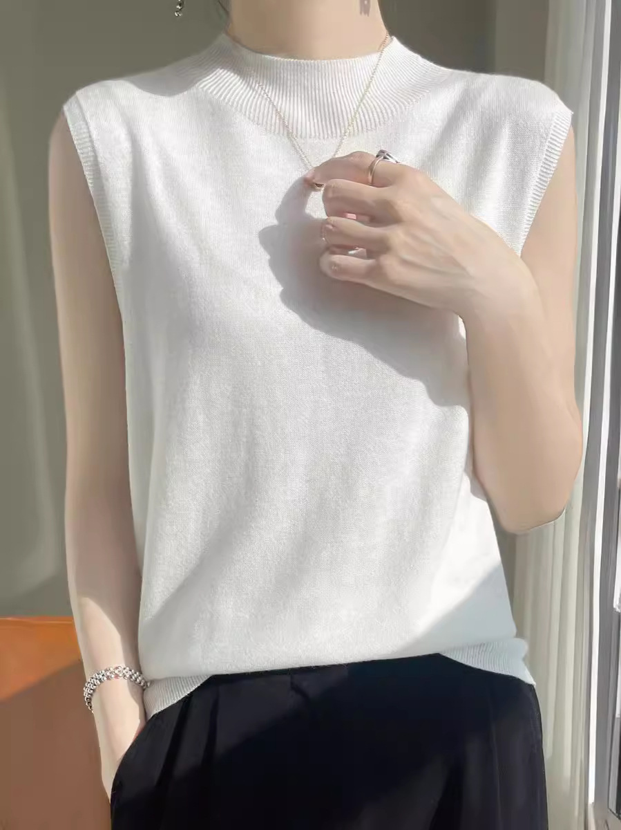 Spring cute fresh thin knitted sweater