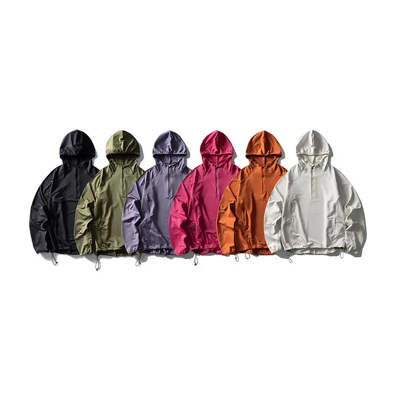 黑舰队户外环保再生高弹速干连帽衫山系轻量男女运动连帽长T设计