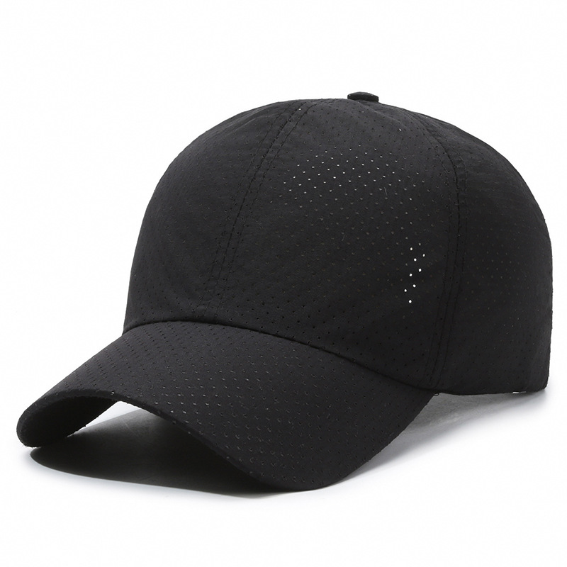Men's Korean Style Sun Protection Hat Mesh Breathable Casual Baseball Cap Plain Design For Women Fashion Accessory_voghion.com