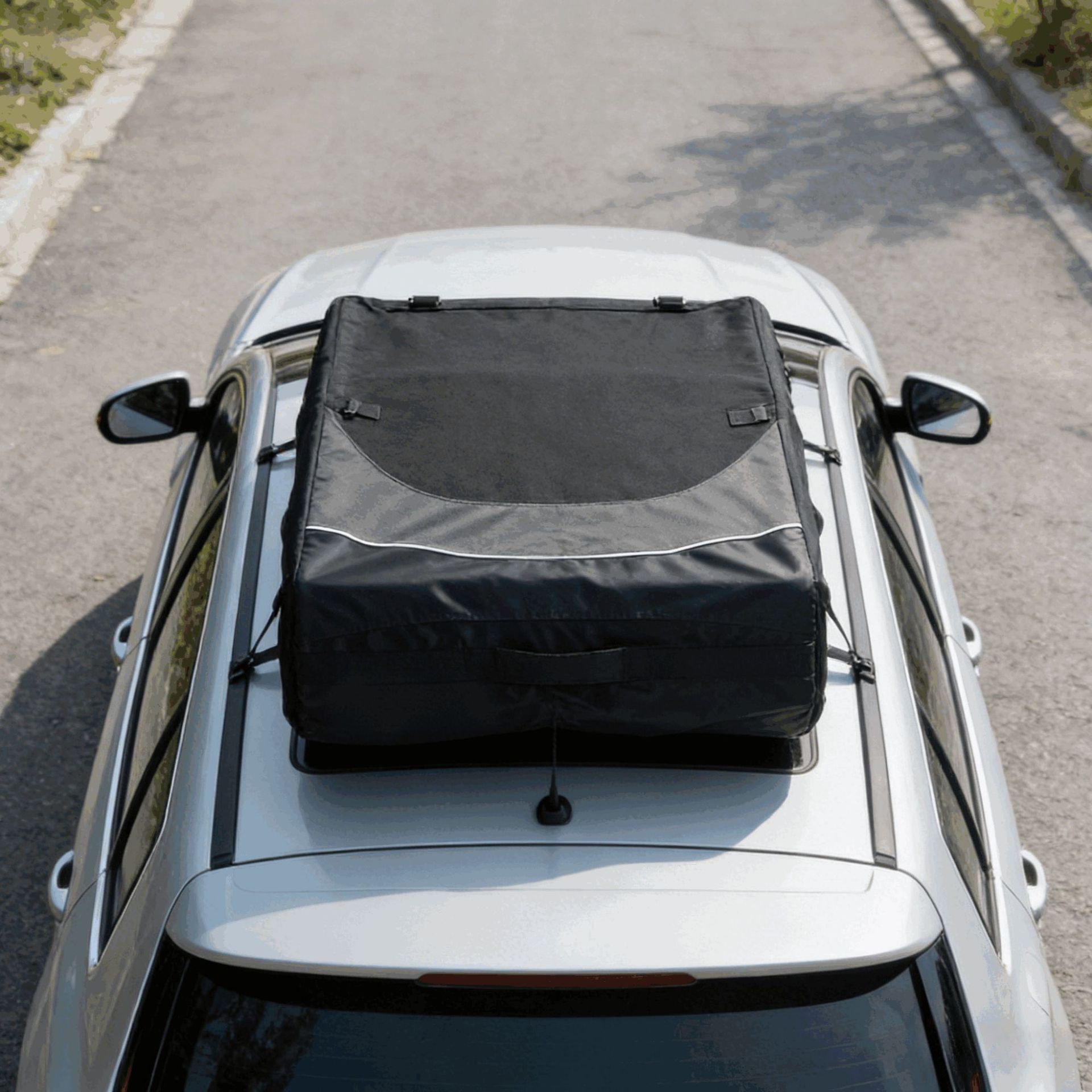 Car Luggage Bag, Travel Luggage Storage Box, Foldable Roof Storage Bag, Universal for Suvs