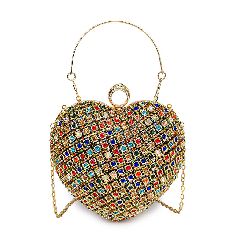 2024 Nei Love Set Diamant Crossbody Damentasch Acryltasch Banquettasch Temperament Single Shoulder Handheld Make-up Tasch_voghion.com