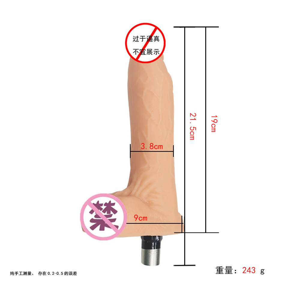 Accesorios de cañón telescópico femenino cristal transparente tras patio suave conector de cañón de tres agujeros analógico artículos para adultos