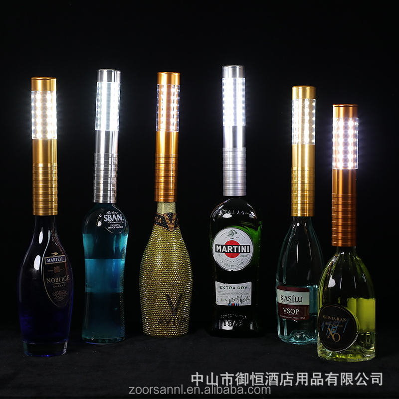 Lámpara de mesa LED recargable con forma de sombrero de champán, corona luminosa, lámpara de mesa con forma de tapa de botella de licor, lámpara de mesa con forma de botella de vino