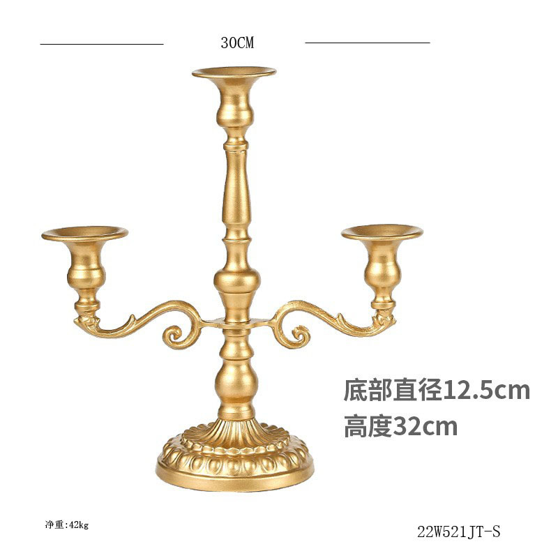 Transfronterizo hierro candelabro decoración hotel boda props ins vela Copa hogar sala de estar decoración de metal titular de la vela