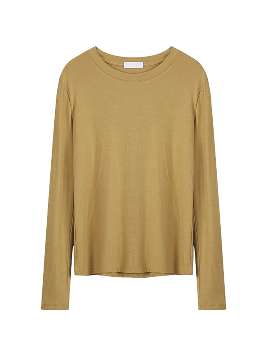 [Buy Without Regrets] 13-Color Bottoming Shirt for Women, New Autum Style, Slimming Look Inner Long-Sleeved T-Shirt Dn145