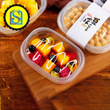 一次性透明打包快餐盒 水果捞千层蛋糕塑料包装盒 慕斯豆乳盒子