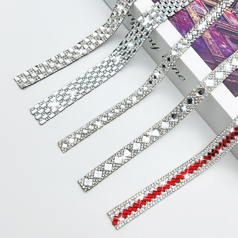 Fabricantes de vidrio caliente de diamante de agua pegamento de volta diamante de agua diamante de joyería diamante larga DIY accesorios de ropa diamante