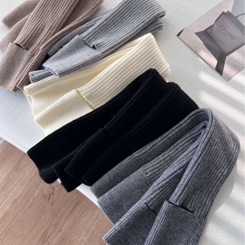 European open heel cashmere socks, yoga leggings for women, simple thickened warm foot covers, Xiaohongshu live broadcast